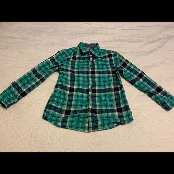 Gymboree Other - Green and Blue Plaid Flannel Shirt
